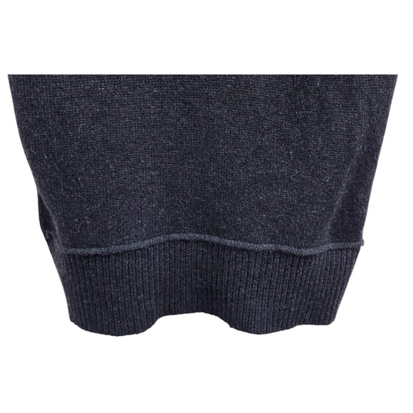 VINCE Alpaca Women Wool Cashmere Blend Cowl Neck Short Sleeve Sweater Gray L - Picture 4 of 15